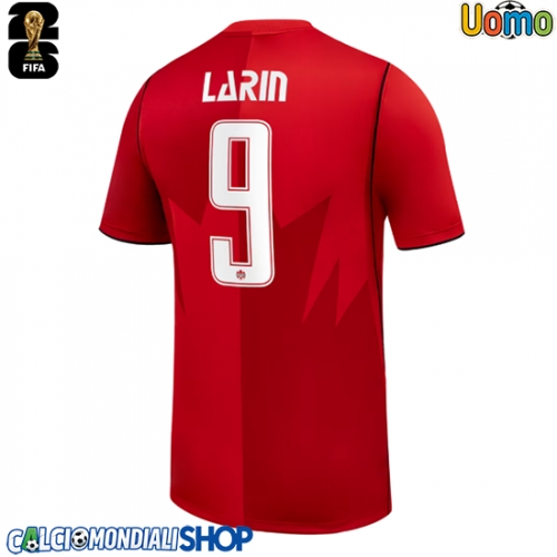 Maglie da calcio Canada Cyle Larin #9 Prima Maglia Mondiali 2026  Manica Corta